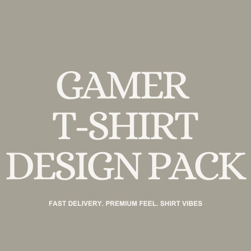 Gamer T-Shirt Design Pack